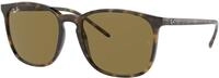 Ray - Ban Unisex Ray - Ban RB4387 710/73 Sonnenbrillen Injiziert Schildkr&ouml;te 
