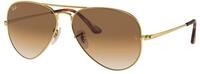 Ray - Ban Unisex Ray - Ban RB3689 AVIATOR METAL II 914751 Sonnenbrillen Metall Gold 