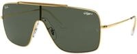 Ray - Ban Herren Ray - Ban RB3697 WINGS II 905071 Sonnenbrillen Metall Gold Gr&uuml;n