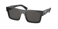 Prada Herren Prada PR 19WS 1AB5S0 Sonnenbrillen Acetat Schwarz Grau Quadratisch
