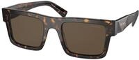 Prada Herren Prada PR 19WS 2AU8C1 Sonnenbrillen Acetat Schildkr&ouml;te Braun Quadratisch
