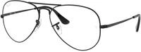 Ray - Ban Unisex Ray - Ban RX6489 AVIATOR 2503 Optische Fassungen Metall Schwarz