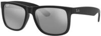 Ray - Ban Herren Ray - Ban RB4165F JUSTIN 622/6G Sonnenbrillen Nylon Schwarz Silber