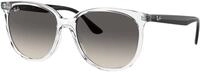 Ray - Ban Damen Ray - Ban RB4378 647711 Sonnenbrillen Injiziert Transparent Grau