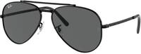 Ray - Ban Unisex Ray - Ban RB3625 NEW AVIATOR 002/B1 Sonnenbrillen Metall Schwarz