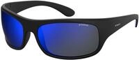 Polaroid Unisex Polaroid 07886 003/5X Sonnenbrillen Plastik Schwarz Blau Quadratisch 
