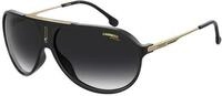 Carrera Unisex Carrera HOT65 807/9O Sonnenbrillen Acetat Schwarz Grau Pilot Normal