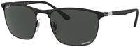 Ray - Ban Unisex Ray - Ban RB3686 186/K8 Sonnenbrillen Stahl Schwarz Grau Quadratisch
