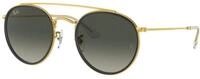 Ray - Ban Unisex Ray - Ban RB3647N 923871 Sonnenbrillen Metall Gold Grau Rund Normal