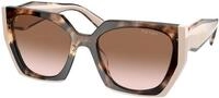 Prada Damen Prada PR 15WS 01R0A6 Sonnenbrillen Acetat Schildkr&ouml;te Braun Quadratisch