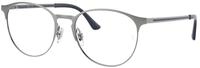 Ray - Ban Unisex Ray - Ban RX6375 3135 Optische Fassungen Metall Grau Transparent