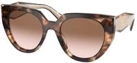 Prada Damen Prada PR 14WS 01R0A6 Sonnenbrillen Acetat Schildkr&ouml;te Braun Cat Eye