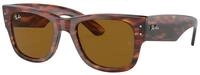 Ray - Ban Unisex Ray - Ban RB0840S MEGA WAYFARER 954/33 Sonnenbrillen Acetat Braun