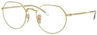 Ray - Ban Unisex Ray - Ban RB3565 JACK 001/GG Sonnenbrillen Metall Gold Blau