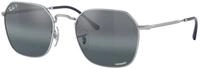 Ray - Ban Unisex Ray - Ban RB3694 JIM 9242G6 Sonnenbrillen Metall Silber Silber
