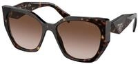 Prada Damen Prada PR 19ZS 2AU6S1 Sonnenbrillen Acetat Schildkr&ouml;te Braun Pillow