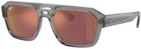 Ray - Ban Unisex Ray - Ban RB4397 CORRIGAN 6684D0 Sonnenbrillen Acetat Grau Violett
