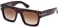 TOM FORD Herren TOM FORD FT0711 FAUSTO 52F Sonnenbrillen Acetat Havanna Braun
