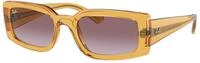 Ray - Ban Unisex Ray - Ban RB4395 KILIANE 66828H Sonnenbrillen Acetat Gelb Violett