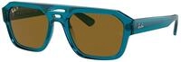 Ray - Ban Unisex Ray - Ban RB4397 CORRIGAN 668383 Sonnenbrillen Acetat Blau Braun