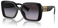 Miu Miu Damen Miu Miu MU 10YS 1AB5D1 Sonnenbrillen Acetat Schwarz Grau...
