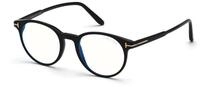 TOM FORD Herren TOM FORD FT5695-B 001 Optische Fassungen Acetat Schwarz Rund Normal