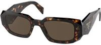 Prada Damen Prada PR 17WS 2AU8C1 Sonnenbrillen Acetat Schildkr&ouml;te Braun Quadratisch