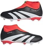 adidas Predator League LL FG Junior Fussballschuhe schwarz/rot/wei&szlig; 38 2/3