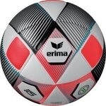 erima Hybrid Match Spielball silver/fiery-corel 5