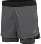 Hummel WOMEN 2-IN-1 RUNNING SHORTS FORGED IRON XS