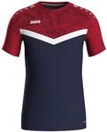 JAKO T-Shirt Iconic, 34, marine/chili rot
