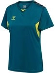 Hummel hmlAUTHENTIC PL JERSEY S/S WOMAN - BLUE CORAL/SULPHUR SPRING - XS