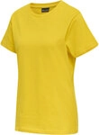 Hummel hmlRED BASIC T-SHIRT S/S WOMAN - EMPIRE YELLOW - XS