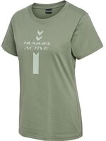 Hummel hmlACTIVE GRAPHIC CO TEE S/S WOMAN - SEA SPRAY - M