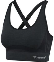 Hummel hmlCLEA SEAMLESS SPORTS TOP - BLACK MELANGE - XS