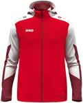 JAKO Kapuzenjacke Dynamic rot/wei&szlig;/dunkelrot 116