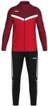 JAKO Polyesteranzug Iconic rot/weinrot 116