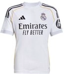 adidas Real Madrid Trikot Saison 2025/2026 Kinder wei&szlig;/schwarz/gelb 164