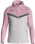 JAKO Kapuzenjacke Iconic , S, soft grey/dusky pink/anthra light