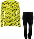 Progressive Goalkeeper Set langarm Kinder fluo gelb/schwarz 116