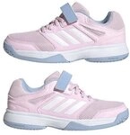 adidas Speedcourt Kinder Velcro Indoorschuhe pink/wei&szlig;/blau 3 (35&frac12; EU)