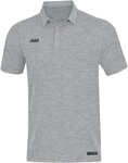 JAKO Polo Premium Basics 4XL Hellgrau Meliert