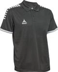 Select Monaco Polo-Shirt Herren grau weiss L