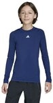 adidas Techfit Long Sleeve Funktionsshirt langarm Kinder JW7959 dunkelblau 152