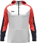JAKO Zip Hoodie Dynamic wei&szlig;/coral/marine S