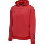 hmlLEAD POLY HOODIE KIDS - TRUE RED - 116