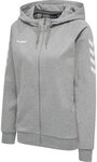 Hummel HMLGO COTTON ZIP HOODIE WOMAN - GREY MELANGE - XS