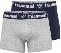 Hummel HMLMARS 2PACK BOXERS - GREY MELANGE/TOTAL ECLIPSE - 2XL