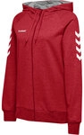 Hummel HMLGO COTTON ZIP HOODIE WOMAN - TRUE RED - XS
