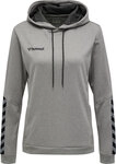 Hummel hmlAUTHENTIC POLY HOODIE WOMAN - GREY MELANGE - XS